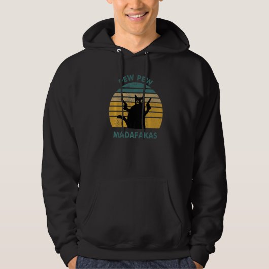 Cat Pew Pew Madafakas Hoodie (Voorkant)