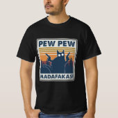 CAT PEW PEW MADAFAKAS  SHIRT (Voorkant)