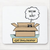 Cat Philosophy Mousepad Muismat (Voorkant)