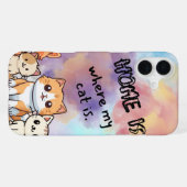 Cat Phone Case iPhone Hoesje (Achterkant horizontaal)