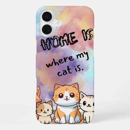 Cat Phone Case iPhone Hoesje (Achterkant)