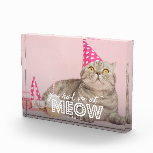 Cat Photo Block | Je had me 's ochtends Fotoblokken (Rechts)