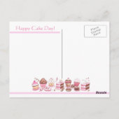 Cat Photo Bomb Happy Birthday Briefkaart (Achterkant)