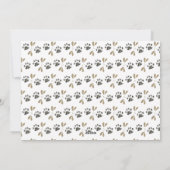 Cat Photo Brush Script Snowy MEOWY CHRISTMAS Feestdagenkaart (Achterkant)