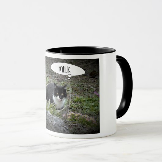 Cat Photo Custom Text Combo-Mok Mok (Voorkant rechts)