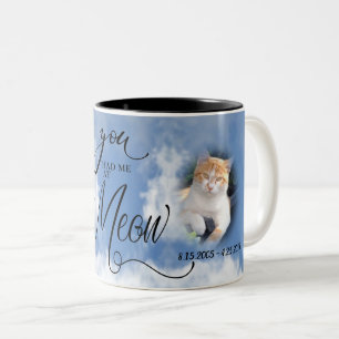 Cat PHOTO Memorial Tweekleurige Koffiemok