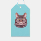 Cat Photo Portrait Cadeaulabel (Achterkant)