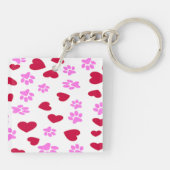 Cat Photo Sleutelhanger met naam (Achterkant)