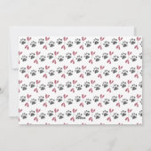 Cat Photo Snowy Brush Script MEOWY ALLES Feestdagenkaart (Achterkant)