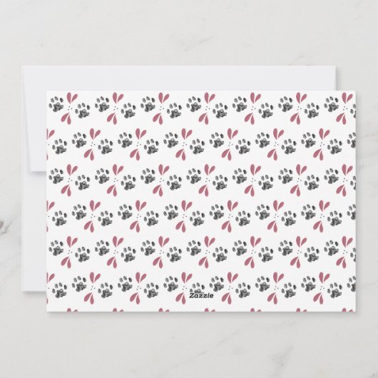 Cat Photo Snowy Brush Script MEOWY ALLES Feestdagenkaart (Achterkant)