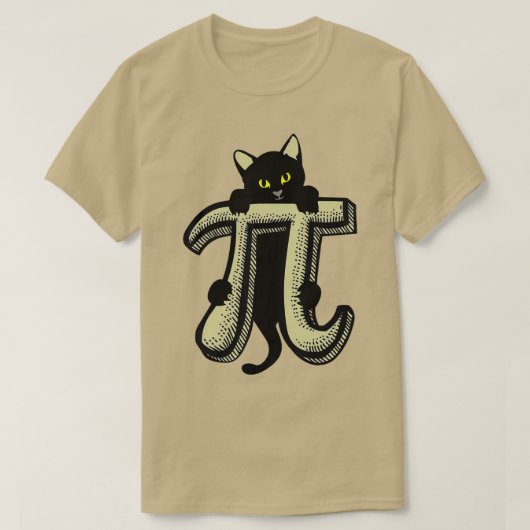Cat Pi leraar student kat overs Gift Pi Day T-shirt (Design voorkant)