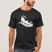 Cat Piano Music 2 T-shirt (Voorkant)