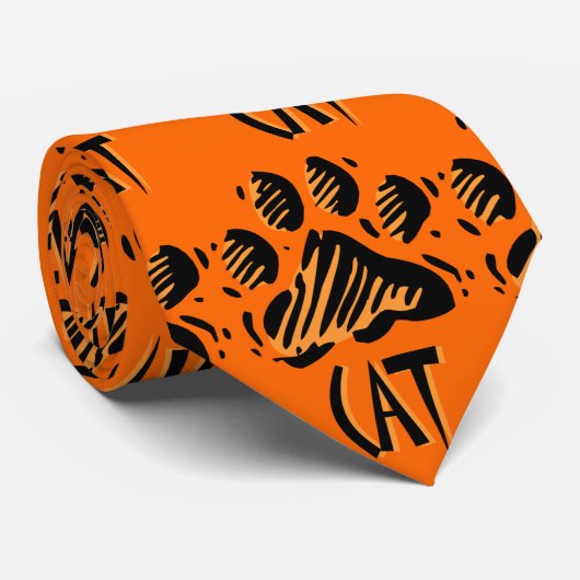 CAT PIJNPRINTS ONTWERP STROPDAS (Opgerold)