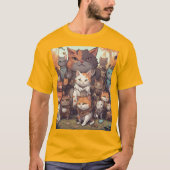 Cat Pile T-shirt (Voorkant)