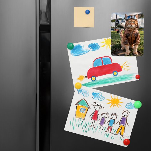 Cat Pilot Foto & Vliegtuig Grappig Luchtvaart Gift Magneet