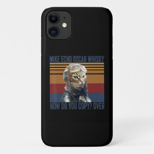 Cat Pilot Mike Echo Oscar Whisky Costume Gift Case-Mate iPhone Case