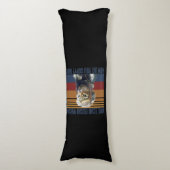 Cat Pilot Mike Echo Oscar Whisky Costume Gift Lichaamskussen (Voorkant Verticaal)