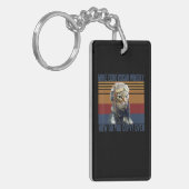 Cat Pilot Mike Echo Oscar Whisky Costume Gift Sleutelhanger (Voorkant Links)