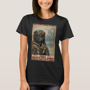 Cat Pilot Mike Echo Oscar Whisky Hoe doe je dat? T-shirt