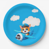 Cat Pilot Papieren Bordje (Voorkant)