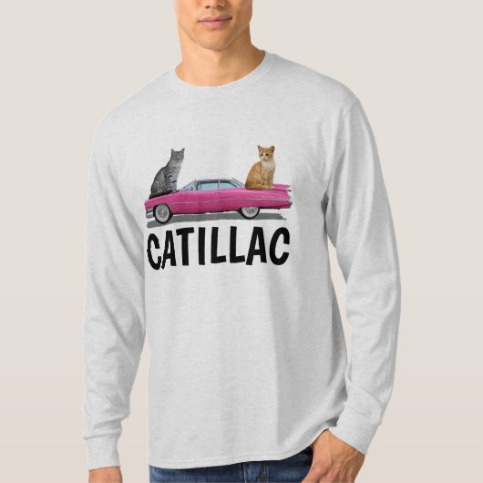 CAT PINK CADDY CLASSIC CAR T-Shirt (Voorkant)
