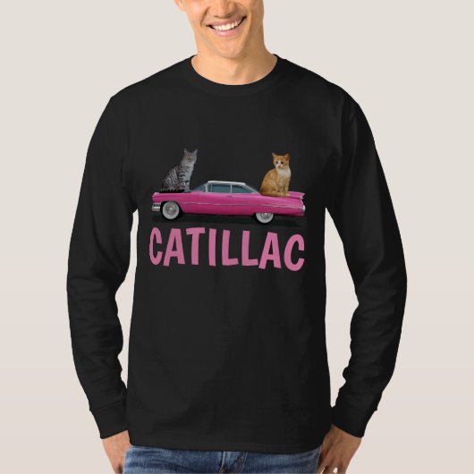 CAT PINK CADDY CLASSIC CAR T-Shirt (Voorkant)