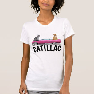 CAT PINK CADDY CLASSIC CAR T-Shirts