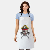 Cat Pirate Captain Mannen Jolly Roger Vlag Schedel Schort (Gedragen)