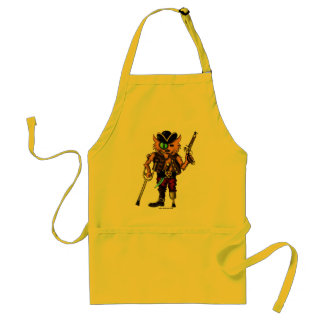 Cat pirate grappige pron standaard schort