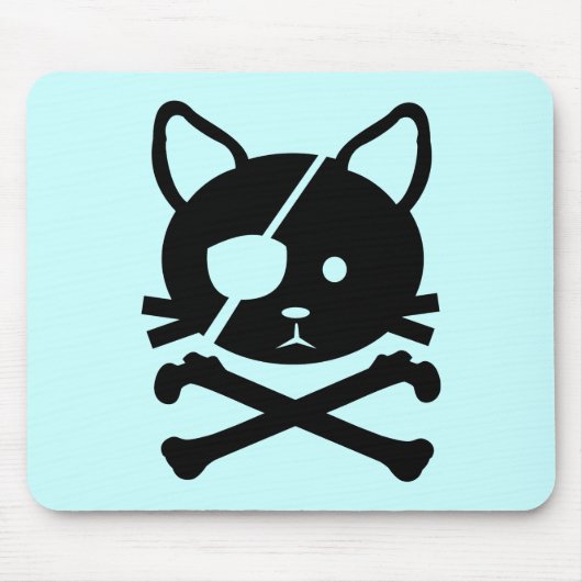 Cat Pirate Mousepad Muismat (Voorkant)