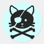 Cat Pirate Sticker (Voorkant)