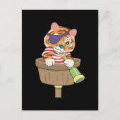 Cat Pirate T-shirts en cadeautjes Briefkaart (Voorkant)