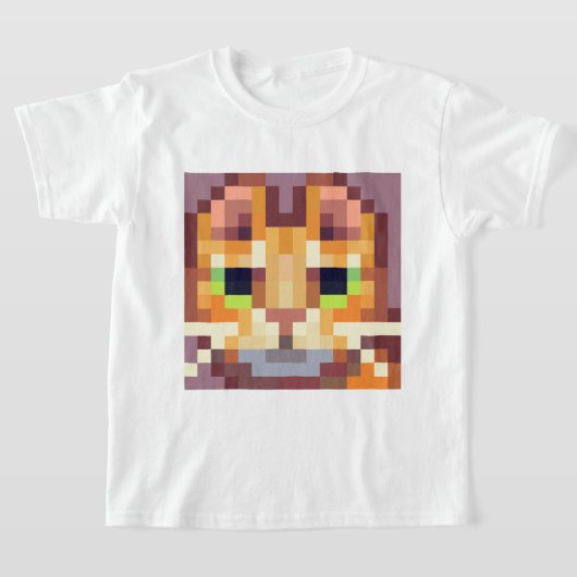 Cat pixel art,  t-shirt (Laagn)