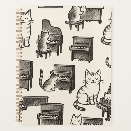 Cat Planner on the Piano (Voorkant)