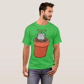 Cat Planter meisje T-shirt (Voorkant volledig)