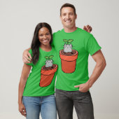 Cat Planter meisje T-shirt (Unisex)