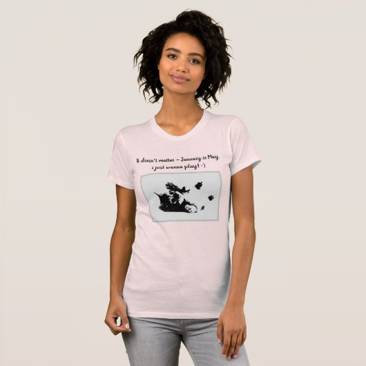 Cat Play T-shirt (Voorkant volledig)