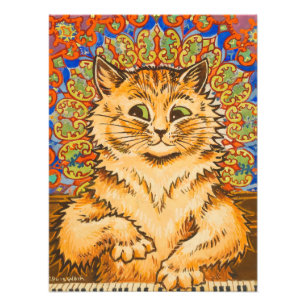 Cat Playing a Piano by Louis Wai Foto Afdruk