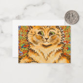 Cat Playing a Piano by Louis Wai Notitiekaartje (Voorkant / Achterkant in situ)