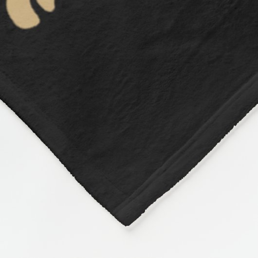 Cat Playing Ice Hockey Fleece Deken (Hoek)