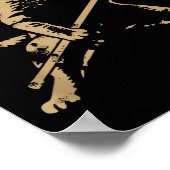 Cat Playing Ice Hockey  Poster (Hoek)