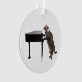 Cat Playing Piano Ornament (voorkant)