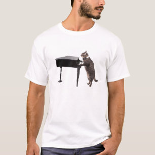 Cat Playing Piano T-shirt