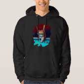 Cat Playing Pool Billiards in Lounge Cool  Cats 1 Hoodie (Voorkant)