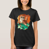 Cat Playing Pool Billiards in Lounge Cool   Cats T-shirt (Voorkant)