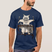 Cat Playing Vibraphone Jazz Marimba T-shirt (Voorkant)