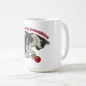 Cat Playing with MARBLES, Stay Pawsitive, Pun Koffiemok (Voorkant rechts)