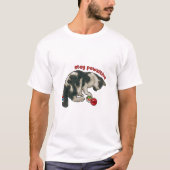 Cat Playing with MARBLES, Stay Pawsitive, Pun T-shirt (Voorkant)