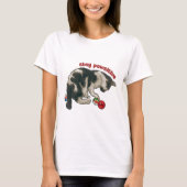 Cat Playing with MARBLES, Stay Pawsitive, Pun T-shirt (Voorkant)