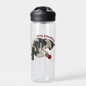 Cat Playing with MARBLES, Stay Pawsitive, Pun Waterfles (Voorkant)